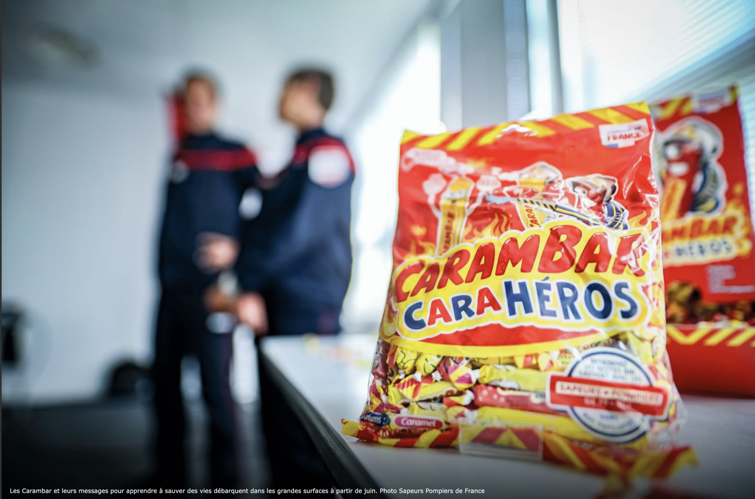 carambar x pompiers : plaisir et Éducation à la sécurité avec les pompiers