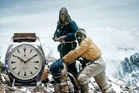 edmund hillary et sa rolex lors de l'ascension de l'everest 1953