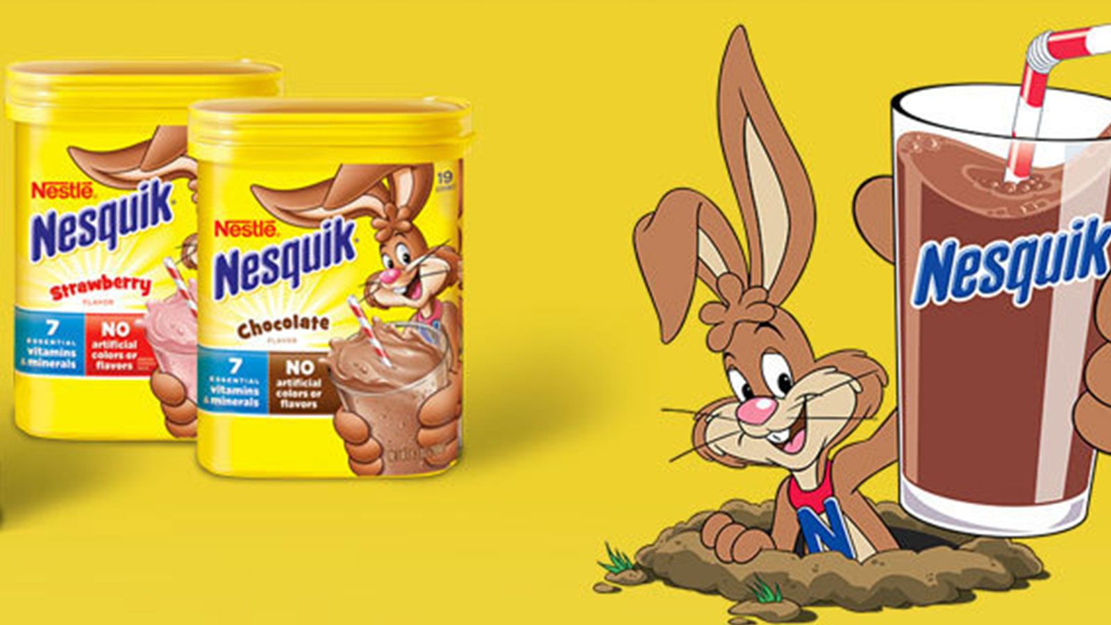 nesquil quiky avec des boite de cacao