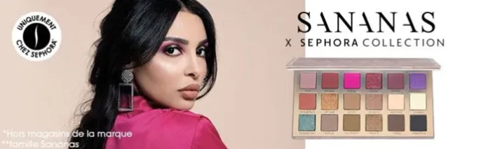 collaboration sananas x sephora : palette tendance exclusive
